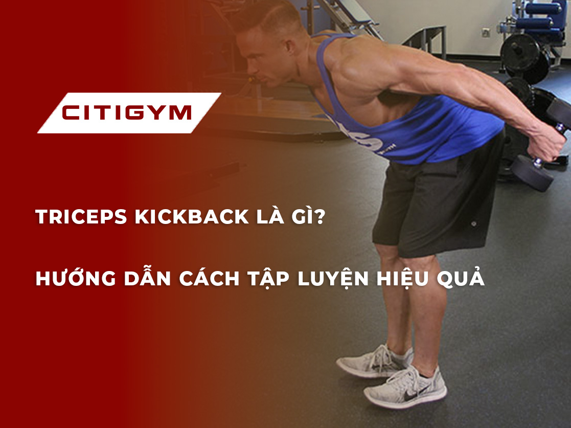 Triceps kickback là gì? Hướng dẫn cách tập luyện hiệu quả
